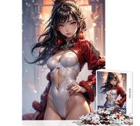 Puzzle de 1000 pièces pour Adolescents thème Elfe Exploration du Donjon Jeu Antistress Cadeau d'anniversaire activité Manuelle avec Le Père Noël Dimensions 50x75cm