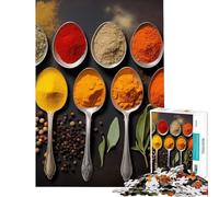 Puzzle de 1000 pièces pour Adolescents Thème épices Nourriture et Cuisine Niveau Difficile et Stimulant Une œuvre d'art Jeu Amusant Convient aux Personnes de 14 Ans et Plus 50x75cm