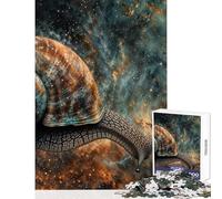 Puzzle de 1000 pièces pour Adolescents thème Escargot Cosmique Jeu éducatif et Amusant avec des pièces de Formes aléatoires Parfaitement emboîtables Dimensions 38x52cm