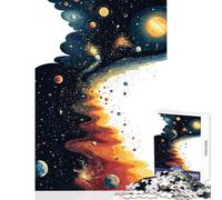 Puzzle de 1000 pièces pour Adolescents thème Espace Abstrait décoration Murale Cadeau Jeu Familial Interaction Parent-Enfant Dimensions 50x75cm