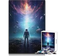 Puzzle de 1000 pièces pour Adolescents, thème Espace, Astronaute et planète Idéal pour se détendre et se divertir Découpe Ultra-précise Dimensions:38x52cm
