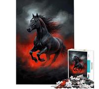 Puzzle de 1000 pièces pour Adolescents thème étalon Noir idéal pour Un Anniversaire ou Noël Jeu éducatif Amusant et Humoristique pour Les 14 Ans et Plus Dimensions 38x26cm