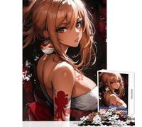 Puzzle de 1000 pièces pour Adolescents thème Feu d'artifice (Anime) Jouet éducatif Cadeau d'anniversaire avec Poster et fiche de Questions-réponses Assortis Dimensions 38x52cm