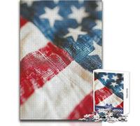 Puzzle de 1000 pièces pour Adolescents - Thème : Fierté américaine - Jeu en Famille - Défi Stimulant - Idée Cadeau - Dimensions : 38x52cm