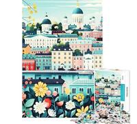 Puzzle de 1000 pièces pour Adolescents thème Finlande-Helsinki Jeu éducatif Stimulant et Difficile idéal pour Un Travail Artistique passionnant (Taille 50x75cm)
