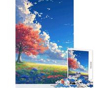 Puzzle de 1000 pièces pour Adolescents Thème Floral et Solitude Jeu éducatif pour Toute la Famille Anti-Stress et décompression intellectuelle (52x38cm)