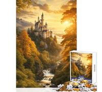 Puzzle de 1000 pièces pour Adolescents, thème forteresse de Conte de fées, Jeu éducatif, Cadeau de Noël Secret, Collection d'artistes, Beaux-Arts, Format 38x52cm