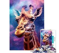 Puzzle de 1000 pièces pour Adolescents thème Girafe Fantastique Jeu éducatif et ludique activités familiales Cadeau pour Femmes et Hommes (38x26cm)