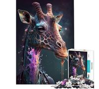 Puzzle de 1000 pièces pour Adolescents thème Girafe Jeu éducatif Mythique Jouet Stimulant Cadeau d'anniversaire pour Femmes (Taille 38x26cm)