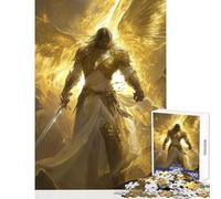 Puzzle de 1000 pièces pour Adolescents thème Guerrier Angélique à Monter soi-même Un pour s'amuser à la Maison et stimuler sa réflexion Dimensions 50x75cm