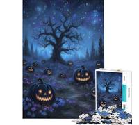 Puzzle de 1000 pièces pour Adolescents thème Halloween et citrouilles idéal pour Un Anniversaire ou Noël Jeu de Manipulation Difficile et Stimulant à partir de 14 Ans (38x52cm)