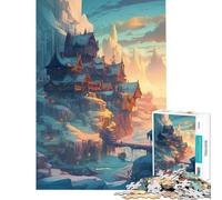 Puzzle de 1000 pièces pour Adolescents thème Hamlet de La Reine des Neiges Jeu éducatif et Stimulant Divertissement Familial Cadeau d'anniversaire (38x26cm)