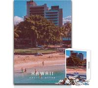 Puzzle de 1000 pièces pour Adolescents, thème Hawaï, pour des soirées Jeux en Famille, Analyse et logique, Cadeau d'anniversaireDimensions 38x52cm.