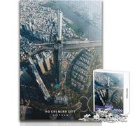 Puzzle de 1000 pièces pour Adolescents, thème Hô Chi Minh-Ville, Jeu éducatif, Cadeau pour Femmes, Cadeau d'anniversaire, Dimensions 38x52cm