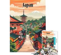 Puzzle de 1000 pièces pour Adolescents thème Intemporel des Rues du Japon Un défi à relever pour Une décoration Parfaite et des Jeux relaxants à partir de 14 Ans (50x75cm)