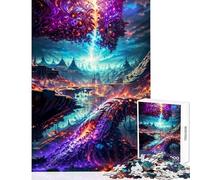 Puzzle de 1000 pièces pour Adolescents Thème La Discorde de Deux Mondes Jeu Anti-Stress Cadeau d'anniversaire Jeu éducatif et ludique Dimensions 38x52cm