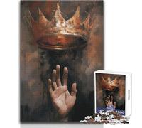 Puzzle de 1000 pièces pour Adolescents - Thème : La quête de la Couronne - Peinture - Design Magnifique - Jeu Difficile et Artistique - Cadeau - Dimensions : 38x52cm