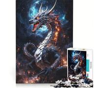 Puzzle de 1000 pièces pour Adolescents, thème Le repaire du Dragon, Jeux relaxants et stimulants, pour Noël ou Un Anniversaire 38x52cm