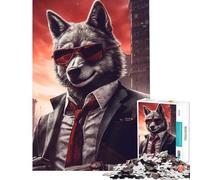 Puzzle de 1000 pièces pour Adolescents thème Mafia et Loup Jeu Pratique et Stimulant idées Cadeaux découpe de précision (Taille 50x75cm)