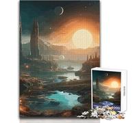 Puzzle de 1000 pièces pour Adolescents, thème Montagnes et planètes, Jeu Pratique, Cadeau pour Femmes, Jouet Anti-Stress, Dimensions : 50x75cm