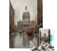 Puzzle de 1000 pièces pour Adolescents thème Montréal Canada idéal pour Un Anniversaire ou Noël Jeu Familial Amusant à partir de 14 Ans 38x52cm