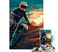 Puzzle de 1000 pièces pour Adolescents thème Moto extrême Difficile et Stimulant activité familiale décoration intérieure Jouet pour Les 14 Ans et Plus (50x75cm)