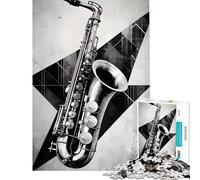 Puzzle de 1000 pièces pour Adolescents thème Musical rétro Jeu intellectuel et éducatif Anti-Stress Cadeau d'anniversaire (38x52cm)