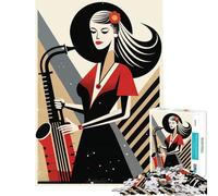 Puzzle de 1000 pièces pour Adolescents Thème Musical rétro Jeux éducatifs Idées Cadeaux (Dimensions 50x75cm)