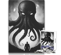 Puzzle de 1000 pièces pour Adolescents, thème Mythe de Cthulhu, Jeu d'art et intellectuel, difficulté élevée, décoration Murale, Dimensions : 38x26cm