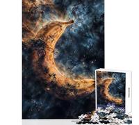 Puzzle de 1000 pièces pour Adolescents Thème Nébuleuse Spatiale et Banane Jeu Anti-Stress Idée Cadeau pour Un Père Noël Secret Jeux relaxants Renforce l'amour de Couple Dimensions 38x26cm