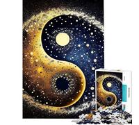 Puzzle de 1000 pièces pour Adolescents Thème Nuit et Matin Découpe de précision Idéal pour Partager Un Moment Complice Entre Parents et Enfants Cadeau de Noël ou d'anniversaire (Dimensions : 38x26cm)