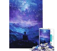 Puzzle de 1000 pièces pour Adolescents thème Nuit étoilée et Sommet de Montagne Activités ludiques à Faire à la Maison améliore la mémoire et Offre des Jeux relaxants à partir de 14 Ans 38x26cm