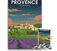 Puzzle de 1000 pièces pour Adolescents, thème Nuit française, Art et Jeu Pratique, Analyse et logique, Cadeau d'anniversaire, Format 38x52cm.