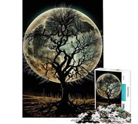 Puzzle de 1000 pièces pour Adolescents thème Ombres au Clair de Lune Un défi à relever Cadeau d'anniversaire décoration intérieure Jouet pour Les 14 Ans et Plus (50x75cm)