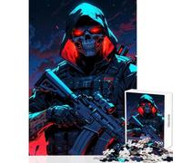 Puzzle de 1000 pièces pour Adolescents thème « Opérateur Spectral » Jeu Anti-Stress Cadeau de Père Noël Secret Casse-tête liste de souhaits avec Le Père Noël Dimensions 38x26cm