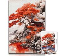 Puzzle de 1000 pièces pour Adolescents, thème Pagode du Fleuve Rouge, Jeu éducatif Impossible, Cadeau d'anniversaire (Taille 50x75cm)