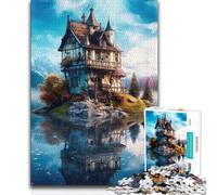 Puzzle de 1000 pièces pour Adolescents, thème Palais Mignon, idéal pour se détendre ou Passer Un Bon Moment Cadeau d'anniversaire pour Les 14 Ans et Plus 50x75cm