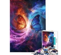 Puzzle de 1000 pièces pour Adolescents thème Papillon Spatial Jeu Stimulant et Impossible idéal comme Cadeau d'anniversaire pour Les Couples (Taille 75x50cm)