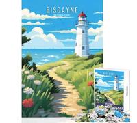 Puzzle de 1000 pièces pour Adolescents,thème Parc National de Biscayne,à Monter soi-même Jeu de Construction idéal pour Un Anniversaire ou Toute la Famille Pièces de Formes aléatoires Parfaitement