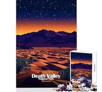 Puzzle de 1000 pièces pour Adolescents thème Parc National de la Vallée de la Mort Jeu Anti-Stress Cadeau d'anniversaire Casse-tête Amusant à Faire à la Maison Dimensions 38x52cm