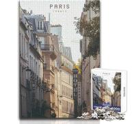 Puzzle de 1000 pièces pour Adolescents - Thème Paris - Soirée Jeux et Divertissement en Famille - Analyse et logique - Idée Cadeau d'anniversaire - Dimensions 38x52cm