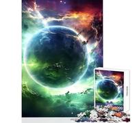 Puzzle de 1000 pièces pour Adolescents thème Paysage Spatial Abstrait Jeu éducatif Cadeau d'anniversaire Jeu Familial liste de souhaits avec Le Père Noël Dimensions 38x26cm