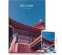 Puzzle de 1000 pièces pour Adolescents,thème Pékin,Jeu Impossible, pour Femmes,Cadeau de Noël Secret,Format 50x75cm