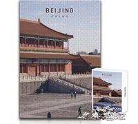 Puzzle de 1000 pièces pour Adolescents,thème Pékin,Jeu Stimulant d'analyse et de logique, pour Un Père Noël Secret,Format 50x75cm