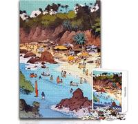 Puzzle de 1000 pièces pour Adolescents, thème Plage hawaïenne, idéal pour s'amuser en Famille, Analyser et développer sa logiqueCadeau d'anniversaireDimensions 38x26cm.