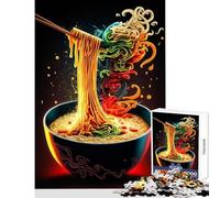 Puzzle de 1000 pièces pour Adolescents thème Ramen Japonais décoration Murale pour Un échange de Cadeaux Jeu Impossible à Rater renforce Les Liens Entre Les Couples Dimensions 38x26cm