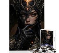 Puzzle de 1000 pièces pour Adolescents thème Reine des Ténèbres avec Accents dorés Jeu éducatif idée Cadeau pour renforcer Les Liens d'amour Entre Couples Dimensions 38x26cm