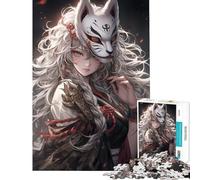 Puzzle de 1000 pièces pour Adolescents thème Renard samouraï Jeu Amusant à Faire à la Maison Course de Vitesse Manuelle à partir de 14 Ans (38x26cm)