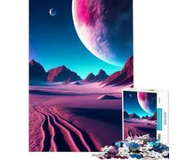 Puzzle de 1000 pièces pour Adolescents thème rétro-futuriste désertique défi à relever décoration Parfaite Jeu de détente pour Les 14 Ans et Plus (38x26cm)