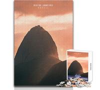 Puzzle de 1000 pièces pour Adolescents, thème Rio de Janeiro, Jeu Pratique, Analyse et logique, Cadeau d'anniversaire, Dimensions 50x75cm